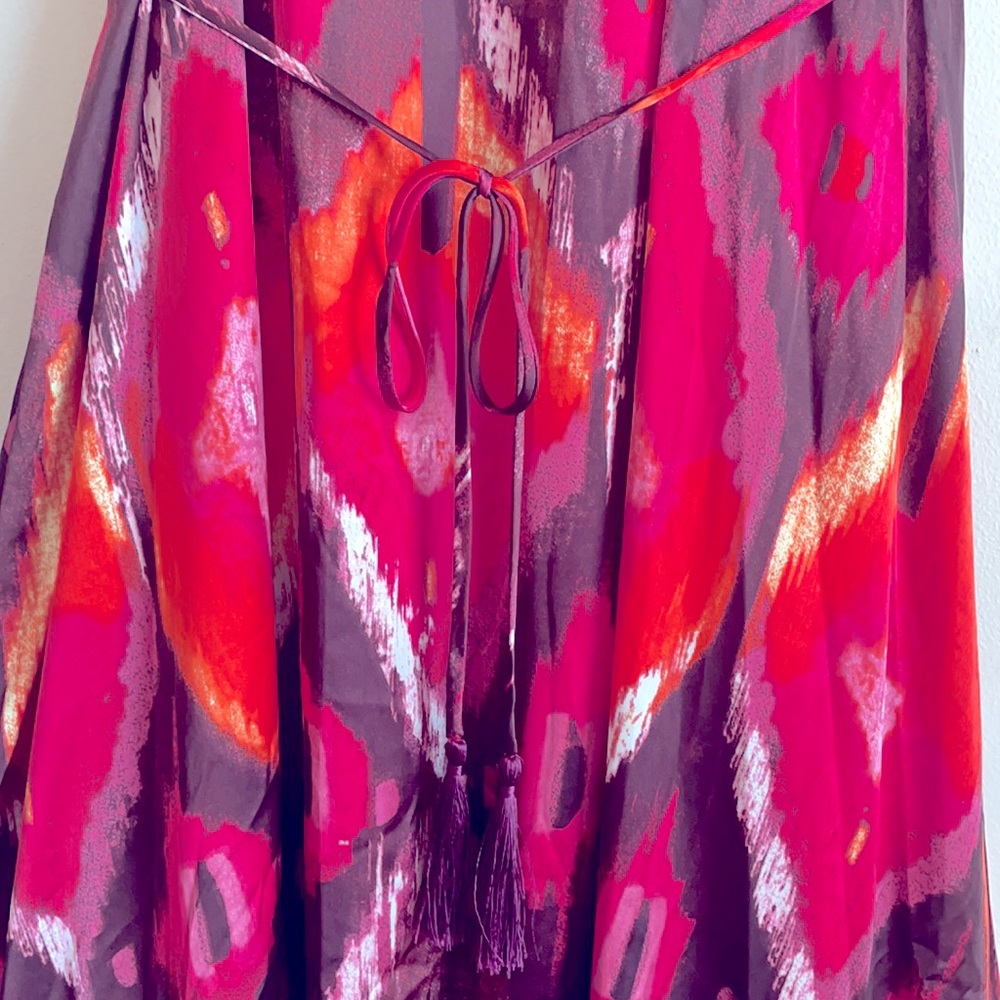 GUESS Angelica Maxi XS Satin Spaghetti Strap Dress - Picture 8 of 16